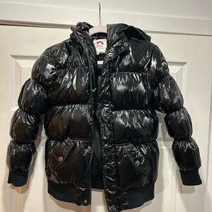 Appaman Shiny Black Puffer Jacket for Kids